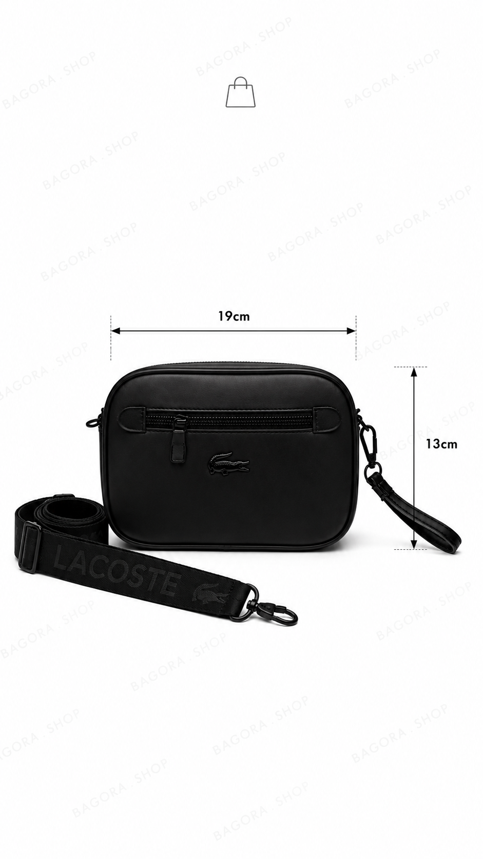 Sac Bandoulière L.C | Noir Intense