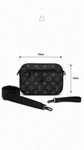 Sac Bandoulière L.V | Noir Graphite