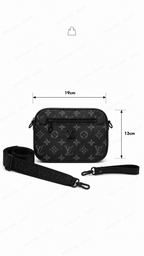 Sac Bandoulière L.V | Noir Graphite