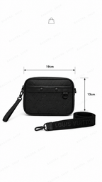 Sac Bandoulière L.V Signature | Noir Button