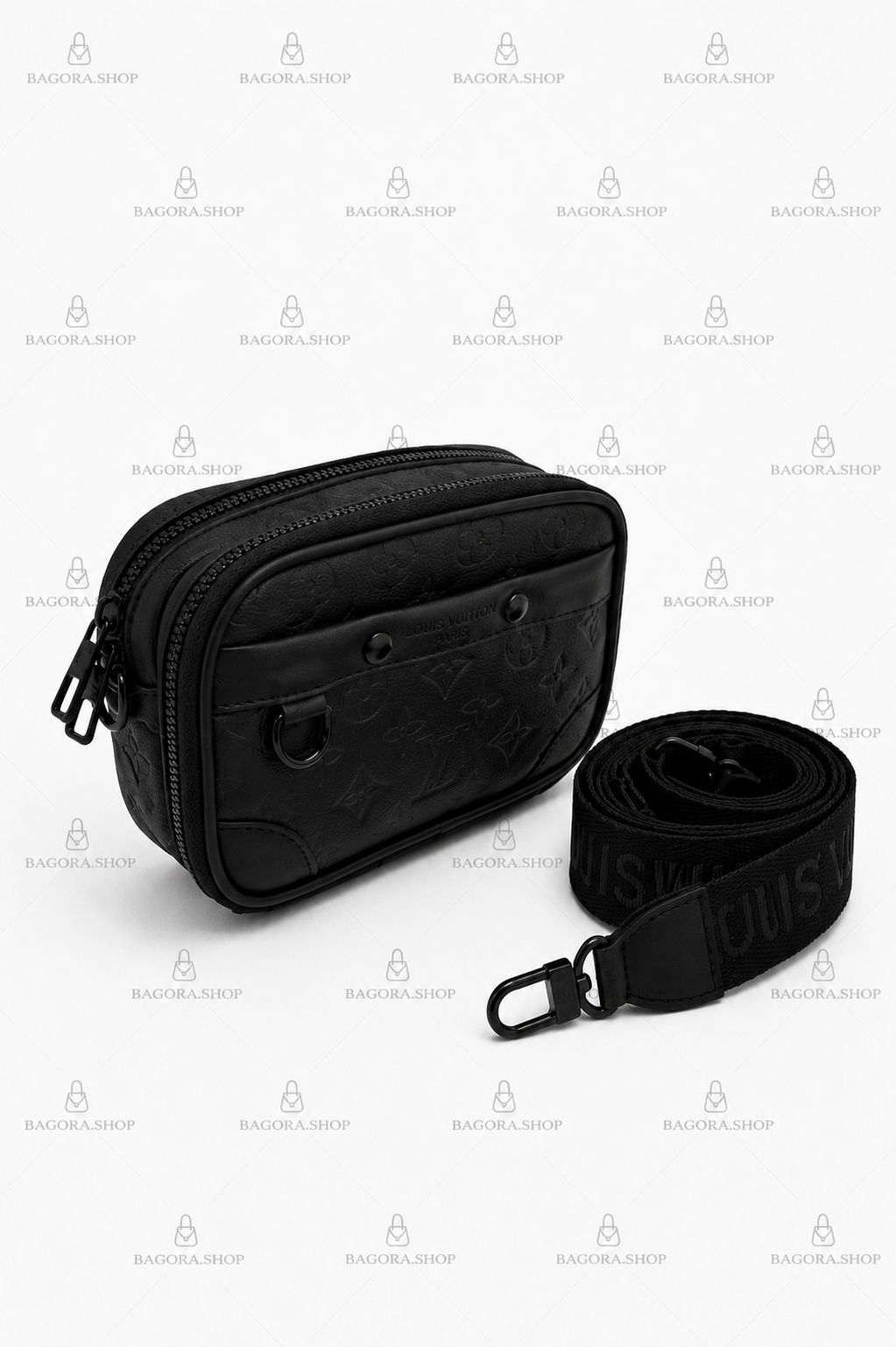 Sac Bandoulière L.V Double Zip Signature