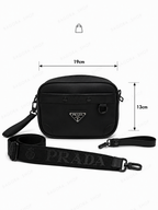 Sac Bandoulière P.R | Noir Intense Button
