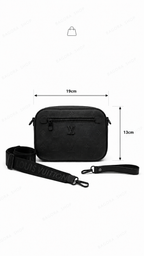 Sac Bandoulière L.V Signature | Noir