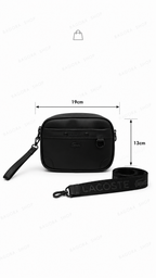 Sac Bandoulière L.C | Noir Intense Button