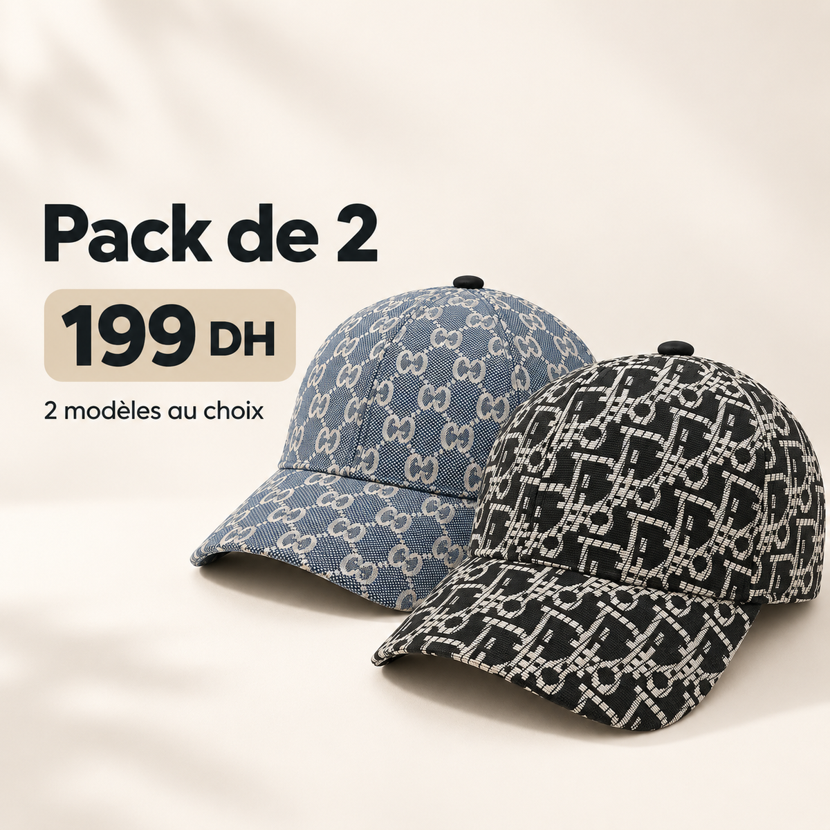 Pack Essential – 2 Casquettes