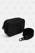 Sac Bandoulière P.R Double Poche | Noir Full Black