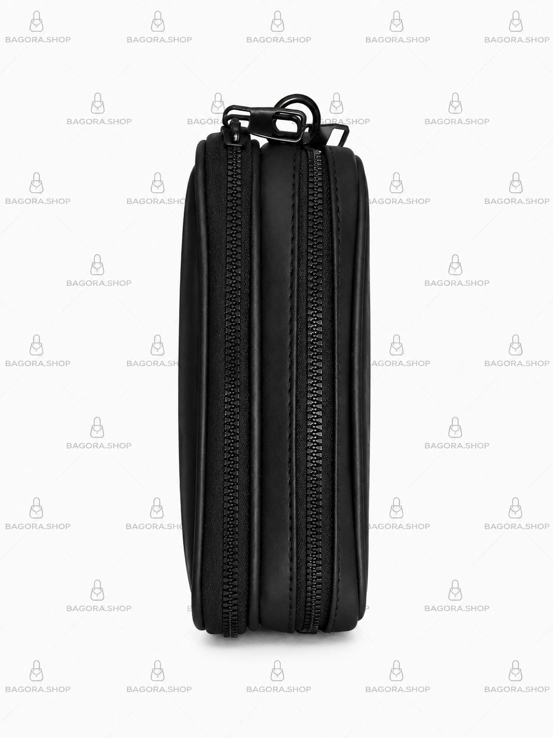 Sac Bandoulière P.R Double Poche | Noir Full Black